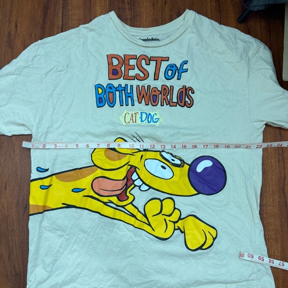 Nickelodeon Cat Dog Best Of Both Worlds Shirt Size Small - Picture 4 of 5
